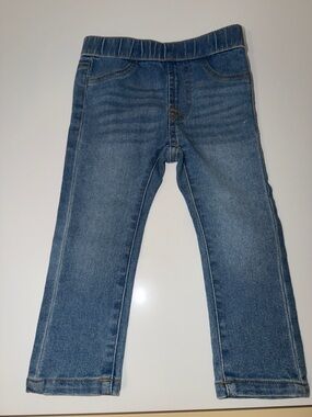 7 For All Mankind Kids Blue Stretch Denim Jeggings